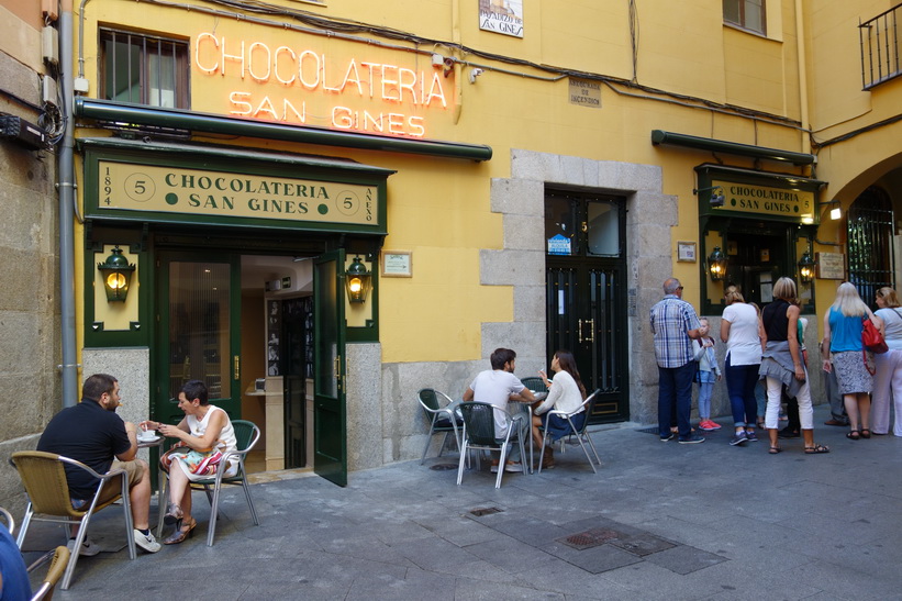 Anrika Chocolatería San Gines, Madrid.