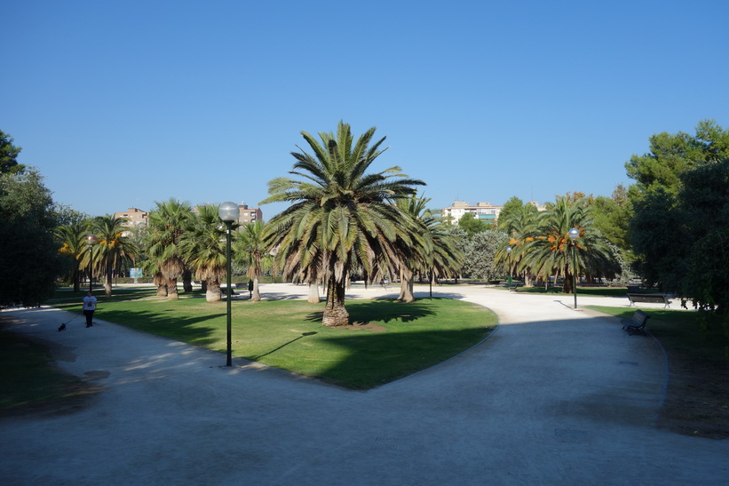 Park i centrala Zaragoza.