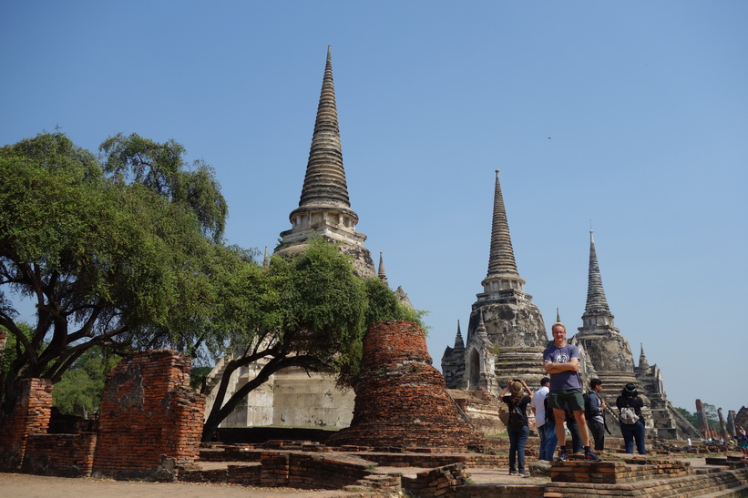 Stefan i historiska parken i Ayutthaya.