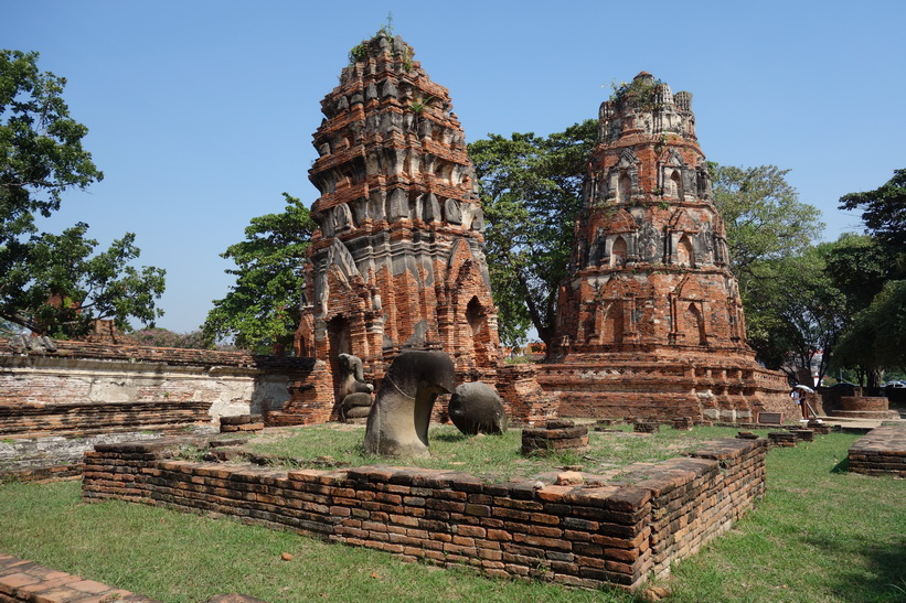 Historiska parken i Ayutthaya.