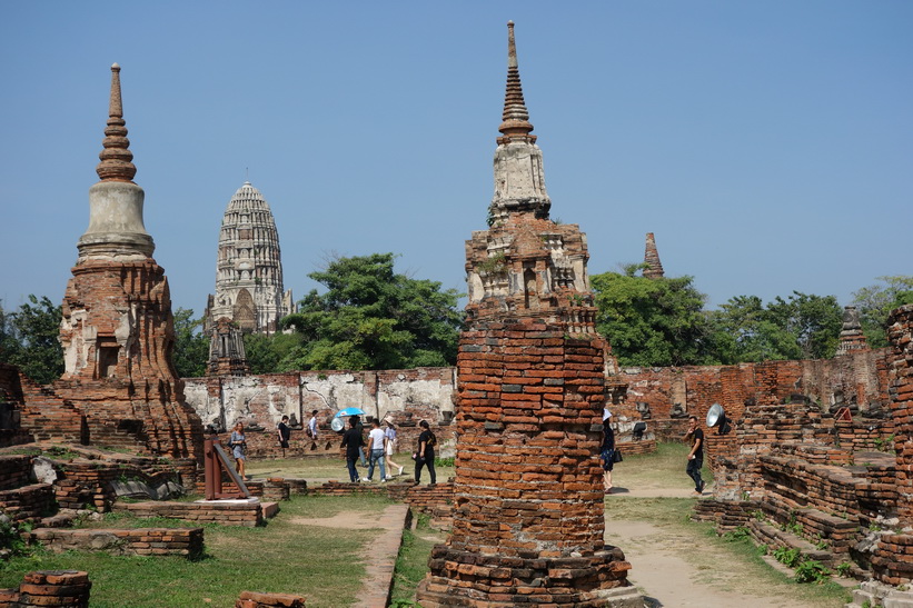 Historiska parken i Ayutthaya.