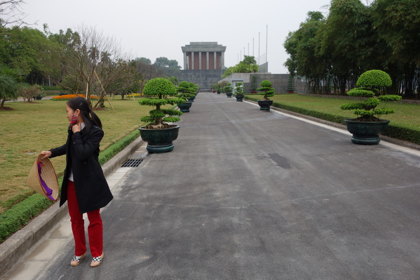 Baksidan av Ho Chi Minh-mausoleet, Hanoi.