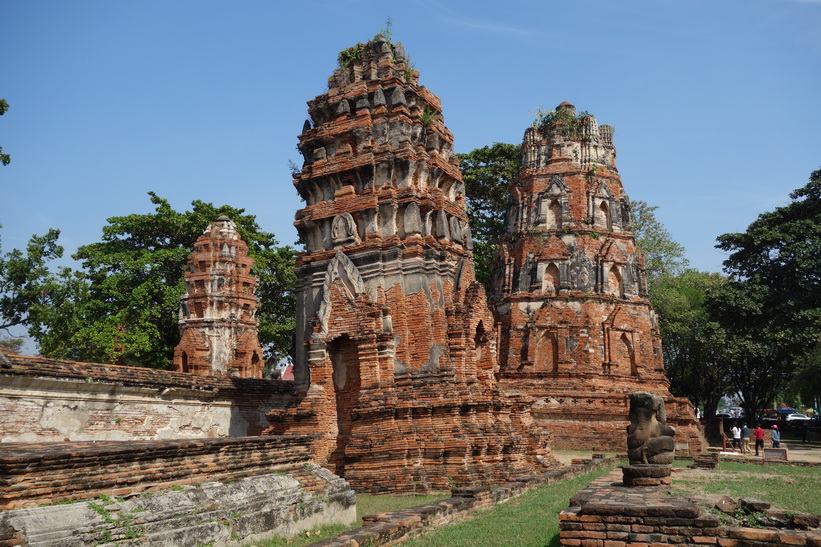 Historiska parken i Ayutthaya.