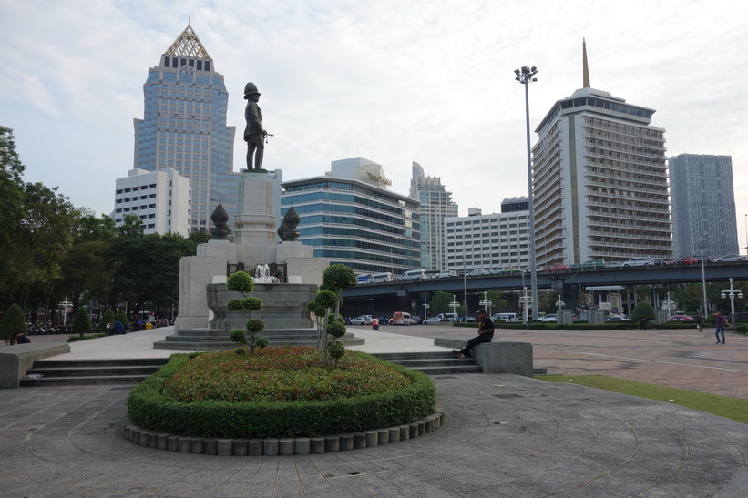 King Rama VI Monument vid Lumpini-parken, Bangkok.