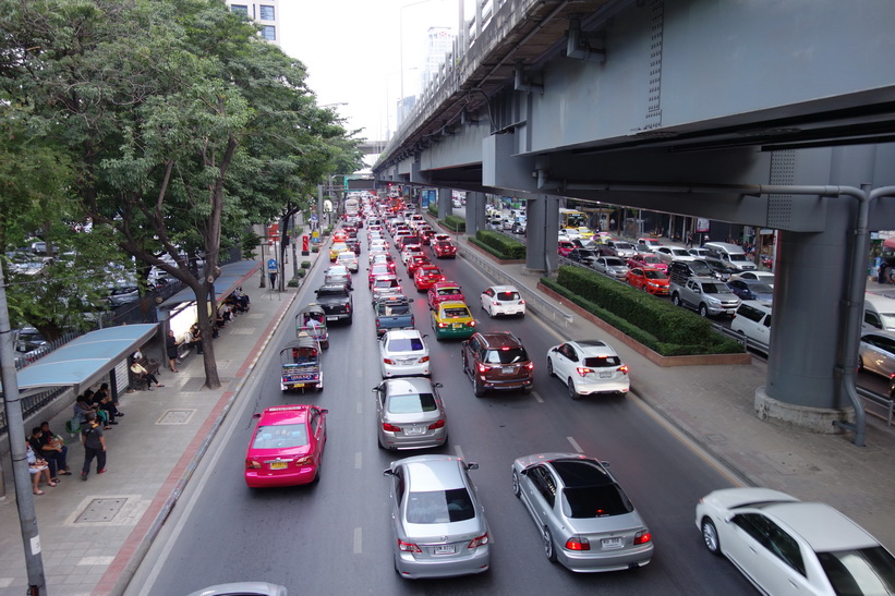 Rama IV road, Bangkok.