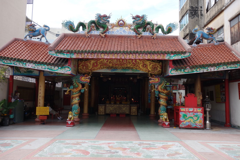 Kinesiskt tempel, Little India, Bangkok.