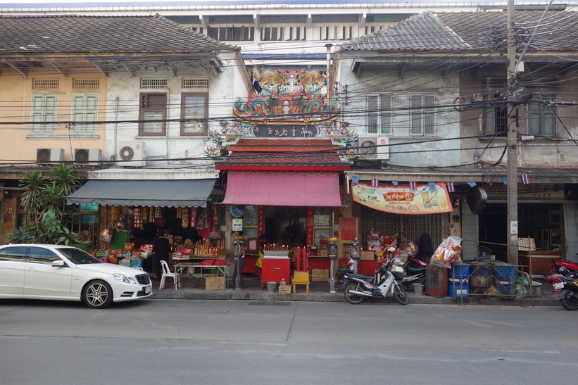 Intressant arkitektur, Chinatown, Bangkok.