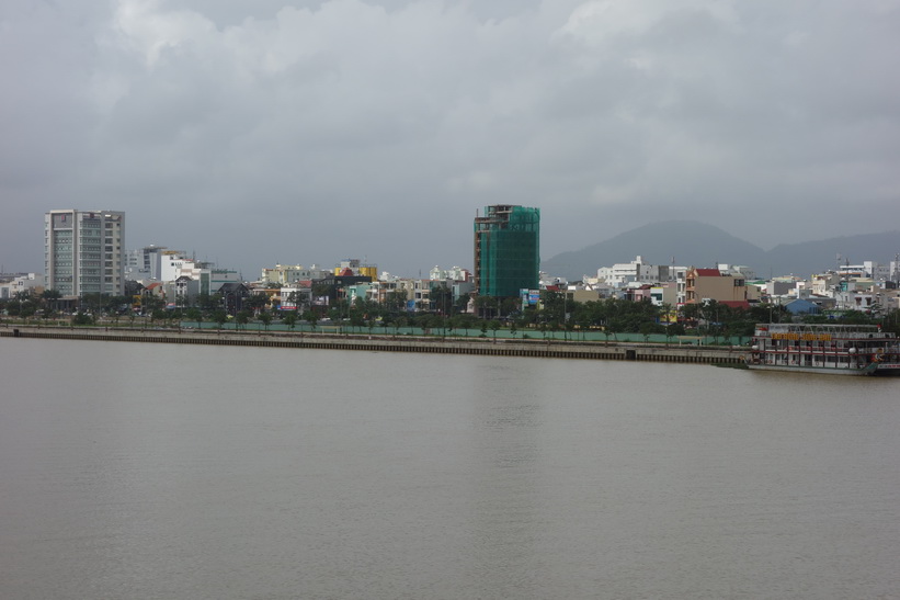 Vy över centrala Da Nang från Dragon Bridge, Da Nang.