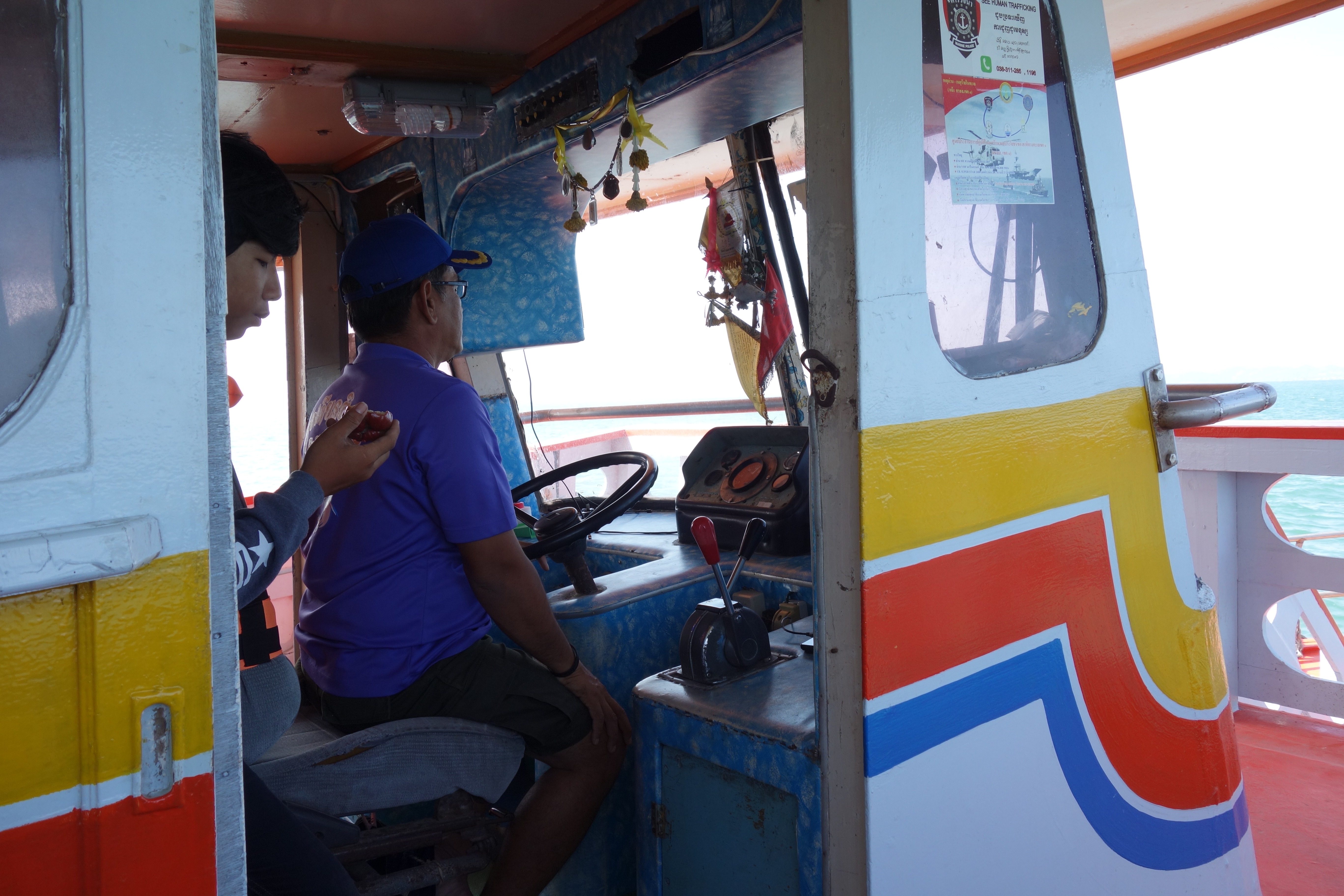 Kapten på färjan till Koh Larn, Pattaya.