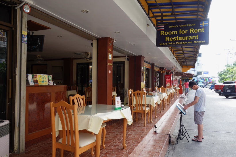 Svenskt guesthouse med restaurang, Jomtien, Pattaya.