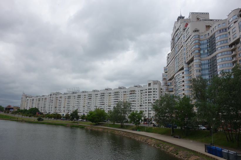 Lägenhetskomplex vid gamla staden (Troitskoye), Minsk.