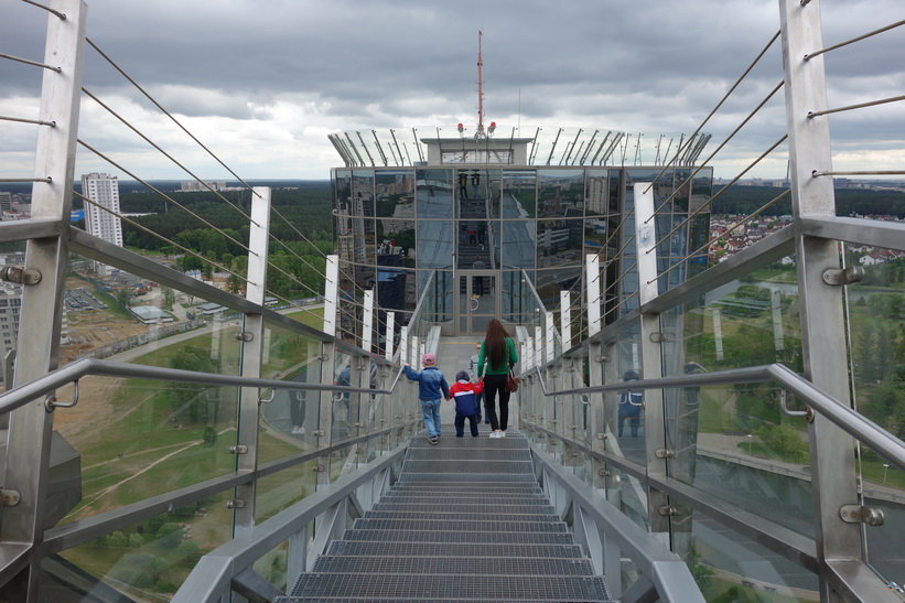 Foto från observation deck, National Library of Belarus, Minsk.